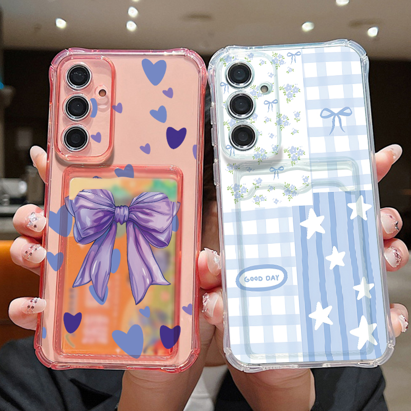 Samsung Galaxy S24 - جراب هاتف بجيب للبطاقات لهواتف سامسونج
