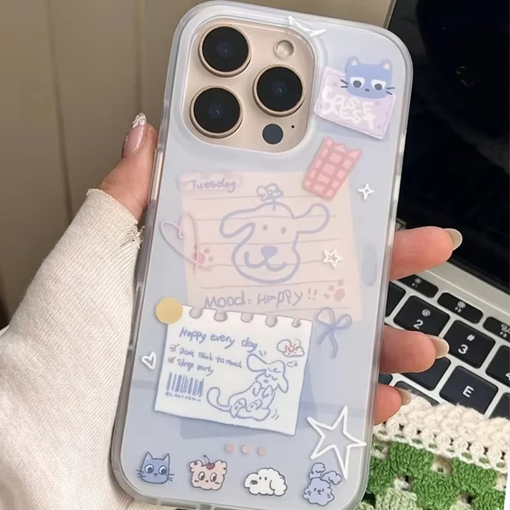Oppo A78 - غطاء هاتف بتصميم كلب لطيف لهواتف